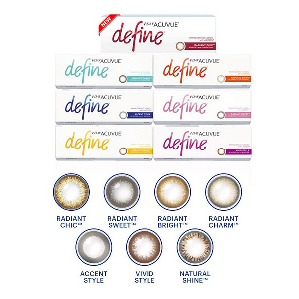 Acuvue Define (Classic 7 colors) Daily 30 Pack