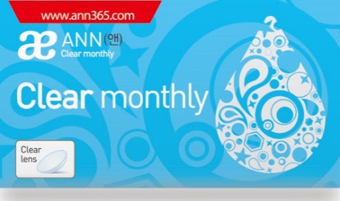 Ann365 Clear Monthly Contact Lenses